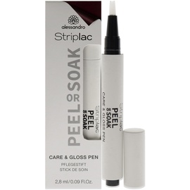 Alessandro Striplac Peel Or Soak Care & Gloss Finish Pflegestift für Pflege / Glanz auf Reisen und Unterwegs, 2,8 ml