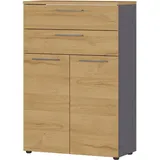 Germania Agenda Aktenschrank 80 x 40 x 120 cm grau