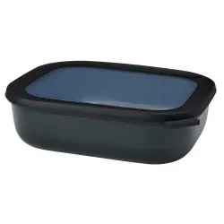 Mepal Frischhaltedose cirqula rechteckig, 2000 ml 106259041100 , Farbe: schwarz