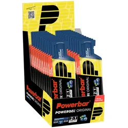 PowerBar PowerGel Original (Kohlenhydrat-Gel, Koffeinhaltig) Schwarze Johannisbeere 24x41g Box