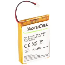AccuCell Akku passend für Garmin iQue 3600a, 2000mAh extended