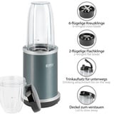 Standmixer Smoothie Maker Mixer Blender Kaffeemühle Milchshaker Edelstahl 1000W