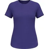 Odlo Damen T-shirt crew neck s/s ACTIVE 3, Größe XL in Blau afterparty melange