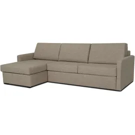 PLACES OF STYLE »GOLDPOINT Ecksofa 264 cm, Liegefläche (140/200cm), L-Form,«, Bettfunktion, Bonell-Federkernmatratze und Dauerschläfer-Funktion