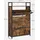 VASAGLE Schuhschrank 80 x 130 x 30 cm vintage braun / braun