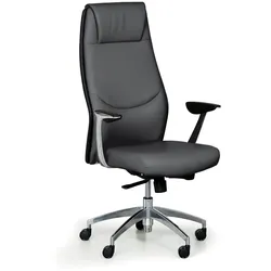 Leder-Bürosessel FANCY, schwarz