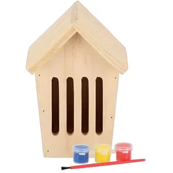 Schmetterlingskasten selbst bemalen, DIY-Set für Kinder, mit Pinsel und Farben