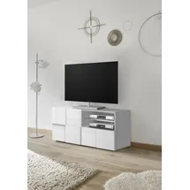 INOSIGN Lowboard INOSIGN "Dama Breite 121 cm, TV-Board 1 Tür, 1 Schubkasten, TV-Schrank", grau (eucalipto), Sideboards, Lowboard, Front in 3D-Optik, grifflos, verschiedene Farben