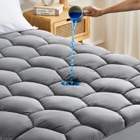 Sonive Wasserdichter Matratzenschoner, weiche Matratzen Topper, dünne Atmungsaktive Matratzenauflage,