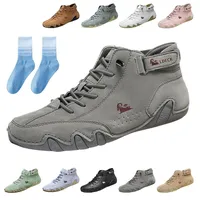 HItianya Alpaka - orthopädische, wasserdichte & rutschfeste Leder-Barfußschuhe, Unisex Alpaka Schuhe, Leicht Und Atmungsaktiv (Grau, Erwachsene, 42, Numerisch, EU Schuhgrößensystem, M) - 42 EU