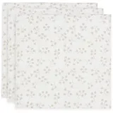 jollein Musselintuch 70x70 cm 3er-Pack, Leafy Dreams