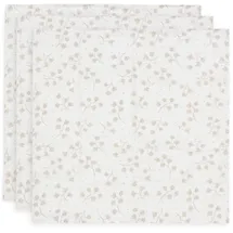 jollein Musselintuch 70x70 cm 3er-Pack, Leafy Dreams