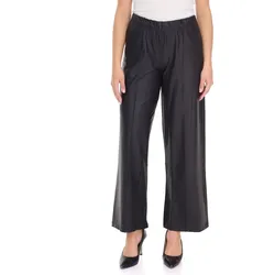 ROCKUPY Damen Kunst-Leder-Leggings schlichte Freizeit-Hose PRW20-040703 802 Schwarz - L