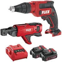 Flex Akku-Trockenbauschrauber DW 37 12-EC inkl. 2 x 0,0 Ah + Tasche