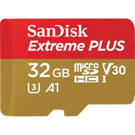 SanDisk microSDHC Extreme Plus 32 GB Class 10 UHS-I U3 V30 А1 + SD-Adapter
