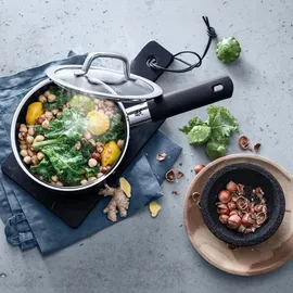 WMF Fusiontec Mineral Platinum Topf-Set 4-tlg. 2 x Fleischtopf + Bratentopf + Stielkasserolle