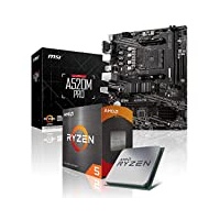 Memory PC Aufrüst-Kit Bundle AMD Ryzen 5 5600X 6X 3.7 GHz Prozessor, 32 GB DDR4, A520M Pro Mainboard (Komplett fertig zusammengebaut inkl. Bios Update und Funktionskontrolle)