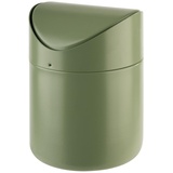 APS 40802 Tischrestebehälter in smoke Green, Ø 12 cm, Höhe 17 cm, mit Bajonettverschluss