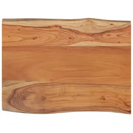 vidaXL Tischplatte 80x60x2,5cm Rechteckig Massivholz Akazie Naturkante