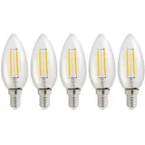 NCC-Licht LED Leuchtmittel 5er Pack E14 1 W warmweiß 2700 K