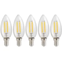 NCC-Licht LED Leuchtmittel 5er Pack E14 1 W warmweiß 2700 K