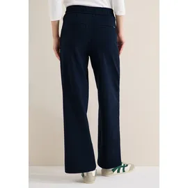 Cecil Stoffhose CECIL, Damen, Gr. M, Länge 30, blau (universal blau), Stoff, 66% Modal, 34% Polyester, unifarben, weit normal, Hosen Stoffhose, mit Wide Legs