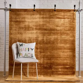 Tom Tailor Viskose-Teppich Shine uni 430 ocher 300x400 cm