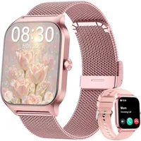 Smartwatch mit Telefonfunktion für Damen Herren Blutdruckmesser, Herzfrequenzmesser, SpO2-Messung, Schlafüberwachung, Menstruationszyklusüberwac...