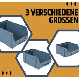 GarPet Stapelbox Kunststoff weiß 6 Stück