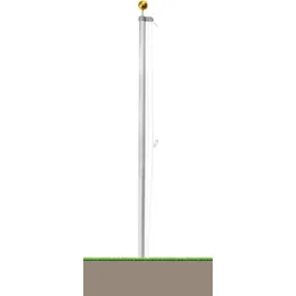Normani Fahnenmast 6,50 m | Silber