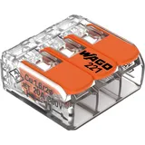 WAGO Compact-Verbindungsklemme bis 4 mm2 3-Leiter 1 St. 221-413