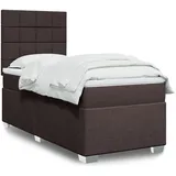 vidaXL Boxspringbett 140 x 200 cm Dunkelbraun