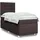 vidaXL Boxspringbett 140 x 200 cm Dunkelbraun