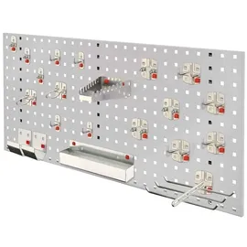 Kappes Lochplatten RasterPlan/ABAX Einsteigerset 7 RAL 7035 mit Ausstattung