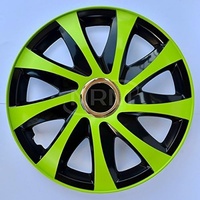 Radzierblende Drift EXTRA schwarz/grün 14 Zoll 4er Set