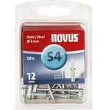 Novus Office Novus 103737600 Blindniete (Ø x L) 4mm x 12mm Stahl Stahl 20St.