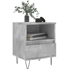 vidaXL Nachttische 2 Stk. Betongrau 40x35x50 cm Holzwerkstoff