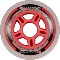 Powerslide ONE Wheels 80mm, Rot/Schwarz/Weiß, 1