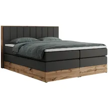 MKS Boxspringbett 160 x 200 cm H3 Dunkelgrau