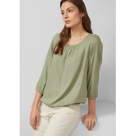 s.Oliver Strukturierte Viskose-Bluse mit Raff-Details - 36