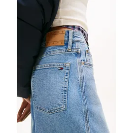 Tommy Hilfiger TOMMY JEANS "CLAIRE HR WD", Damen, Gr. 30, Länge 32, blau (denim medium), Denim/Jeans, Obermaterial: 99% Baumwolle, 1% Elasthan, Abriebeffekte, weit knöchellang, Jeans