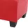 Mendler Modular Ottomane Lyon, Kunstleder ~ rot