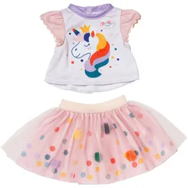 BABY BORN Puppenkleidung Einhornkleid mit Tutu Mehrfarbig (43 cm)