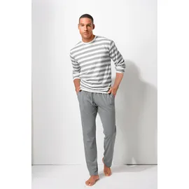 H.I.S. Pyjama mit garngefärbten Streifen Grau M