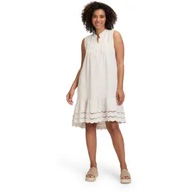 Cartoon Damen Casual-Kleid mit Stickerei Beige 36