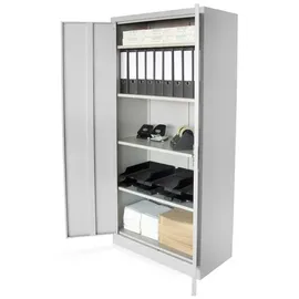 Rikta Metallschrank Stahl 80 x 168 x 40 cm grau abschließbar