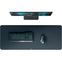 Leitz Extra-Großes Gaming Mauspad, Rutschfest, Präzises Maus-Tracking, Waschbare Schreibtischunterlage für Büro, Home Office und Gaming, Grau, 100 x 40 cm, 53840089