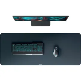 Leitz Extra-Großes Gaming Mauspad, Rutschfest, Präzises Maus-Tracking, Waschbare Schreibtischunterlage für Büro, Home Office und Gaming, Grau, 100 x 40 cm, 53840089