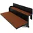 letti moderni Balkonhängetisch 35 x 64 x 29 cm Schwarz