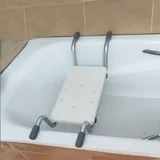 bimiti Badewannensitz Senioren, Badewannenbretter rutschfest Ausziehbare 72-82cm Badewannenablage 130 kg Tragkraft, Senioren Badewannenbrett zum Sitzbrett für Badewanne Erwachsene Badebrett